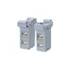 LogiLink DIN Rail tvirtinimo adapteris su 2 Cat.6A ekranuotais tiesiniais jungikliais, 10G, PoE++ (MP0079)
