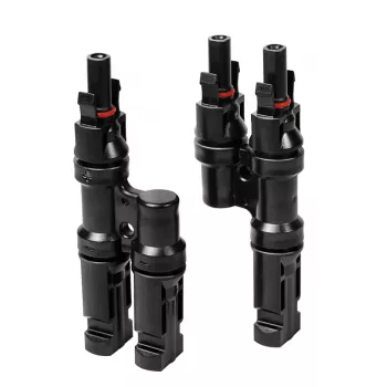 LogiLink Solar Y-Connector rinkinys, 2 vnt., MC4 suderinami, vyriškas ir moteriškas, PVC, juodos spalvos
