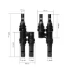 LogiLink Solar Y-Connector rinkinys, 2 vnt., MC4 suderinami, vyriškas ir moteriškas, PVC, juodos spalvos