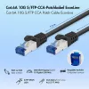 LogiLink EconLine Cat.6A S/FTP LSZH 7,5 m laidas, juodas, CCA