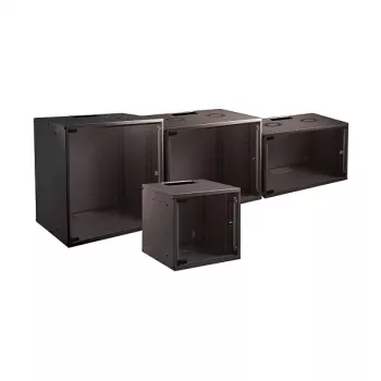 EFB Elektronik BASIC 15U sieninis tinklo spintas, 19 colių, 450 mm gylio, juodos spalvos RAL 9005