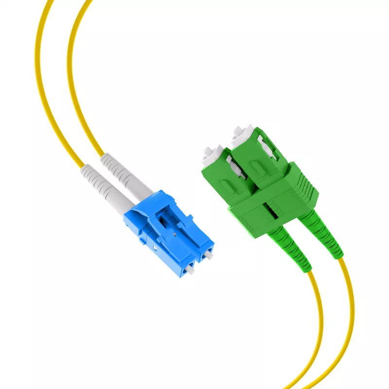 EFB Elektronik Duplex Jumper LC-SC/APC 9/125µm OS2 LSZH geltonas 2,0mm 40m