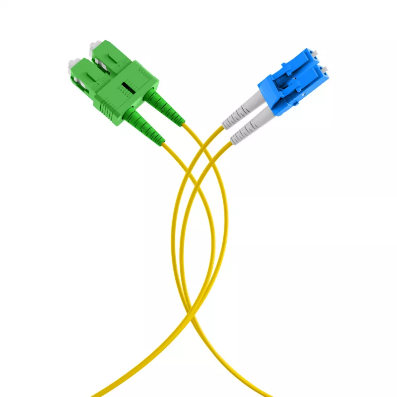 EFB Elektronik Duplex Jumper LC-SC/APC 9/125µm OS2 LSZH geltonas 2,0mm 40m
