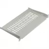 EFB ELEKTRONIK 19 colių 1U fiksuota lentyna, 250 mm gylio, 10 kg apkrova, šviesiai pilka RAL 7035
