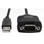 Fujitsu USB į RS-232 serijinį adapterį laidas, DB9, 128 Kbps, 1,8 m, juodas