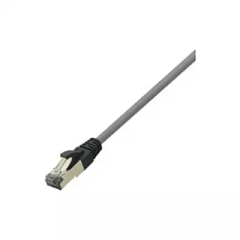LogiLink Cat 8.1 S/FTP jungiamasis laidas, RJ-45 kištukas į RJ-45 kištuką, 3 m, 40 Gbps, 2000 MHz, be halogenų, šviesiai pilkas RAL 7035