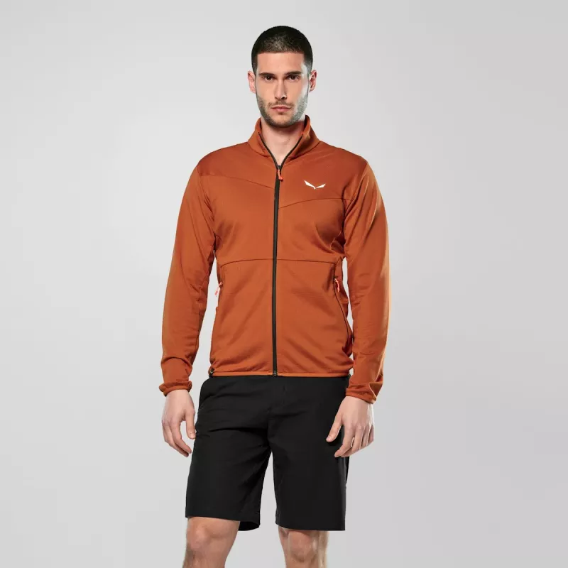 Salewa Puez Cammino vyriška vilnos striukė Walnut Brown EU 48 (M) - Polarlite alpinistinio žygiavimo vidurinis sluoksnis