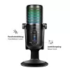 LogiLink USB kondensatorinis mikrofonas su RGB apšvietimu, kardiode/omnidirekcinis, 20 Hz – 20 kHz, juodas (HS0059)