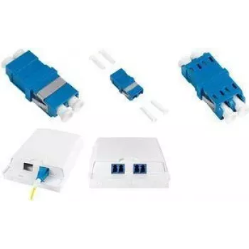 LogiLink FA03LC7 LC dvipusis šviesolaidžio adapteris, 12 vnt., be flanšo, mėlynas
