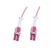LogiLink Uniboot Push-Pull LC-LC OM4 daugiamodis šviesolaidžio kabelis, 1,0 m, LSZH, alyvinė