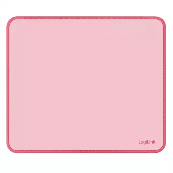 LogiLink pelės kilimėlis 220 x 250 mm rožinis - audinio paviršius, neslystantis gumos pagrindas