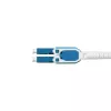 LogiLink Uniboot Push-Pull LC-LC OS2 vienmodis šviesolaidžio trumpiklis, 0,5 m, LSZH, geltona