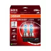 OSRAM NIGHT BREAKER LASER H11 Halogeninė lemputė, dviejų vnt. komplektas, 12V 55W PGJ19-2, iki 150% šviesesnė, 150m ilgesnis spindulys, 3900K