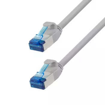 LogiLink Cat.6A Slim S/FTP LSZH jungiamasis kabelis, pilkas, 15 m, SlimLine