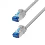 LogiLink Cat.6A Slim S/FTP LSZH jungiamasis kabelis, pilkas, 15 m, SlimLine