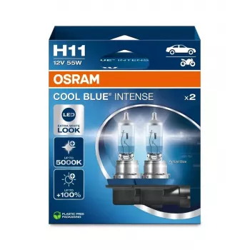 OSRAM lemputės rinkinys (2 vnt.) H11 12V 55W PGJ19-2 Cool Blue Intense NextGen 5000K