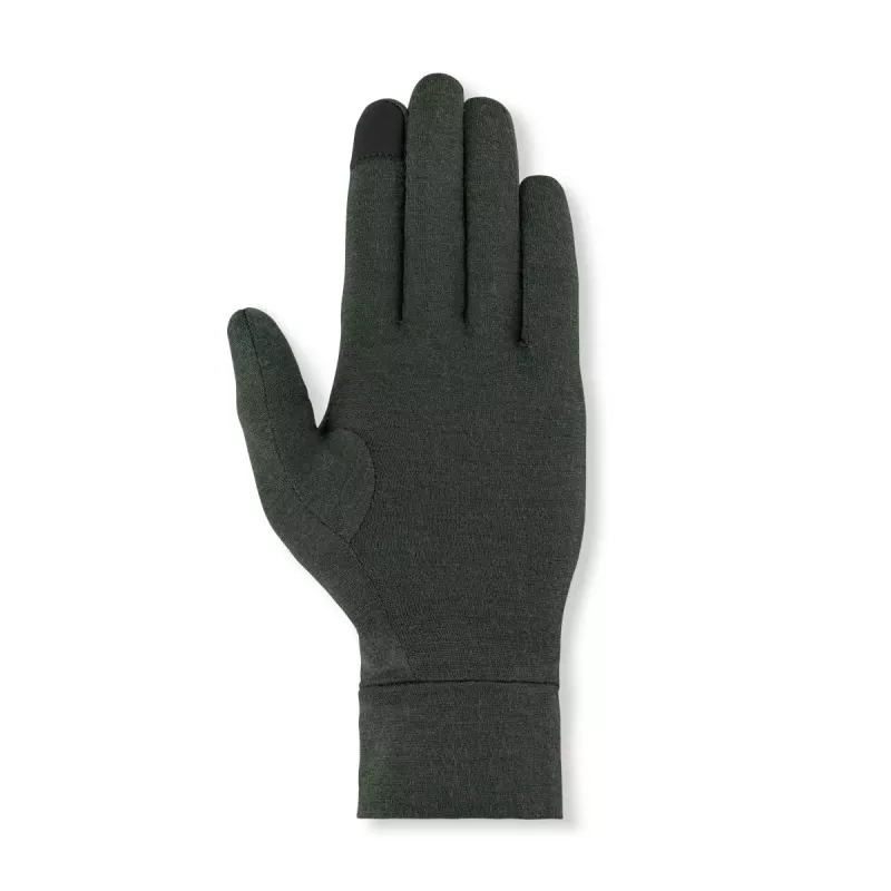 Salewa Cristallo Liner pirštinės Dark Olive XXL - Merino vilnos pamušalinės pirštinės žygiams, trekkingui ir alpinizmui