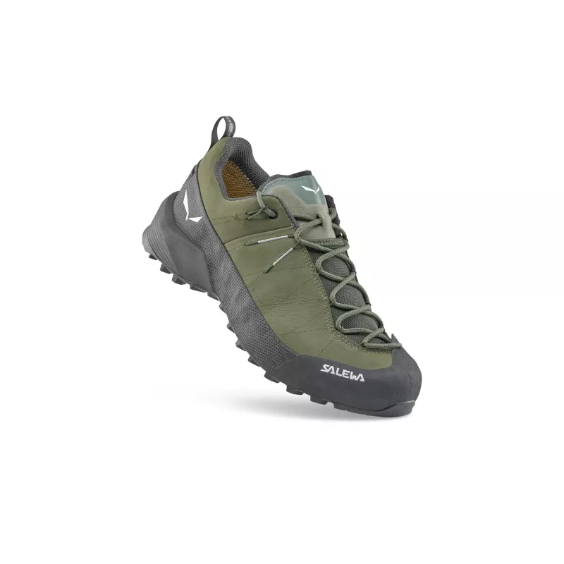 Salewa Wildfire Leather 2 GTX vyriški approach batai Faded Green/Black EU 40,5