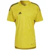 adidas Condivo 22 vartininko marškinėliai trumpomis rankovėmis vyrams saulės geltoni HF0138