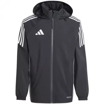 adidas Tiro 24 Rain vyrų futbolo lietaus striukė juoda/balta XL