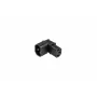 Kabelmeister IEC C14 į C13 kampuotas maitinimo adapteris, 10A 250V, juodas