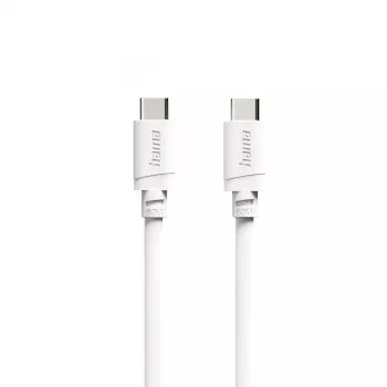 Hama USB-C į USB-C laidas, 2 m, 60 W Power Delivery, baltas