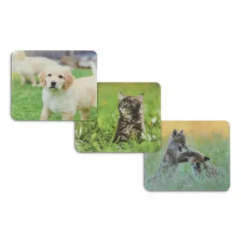 Hama Animal 4 prievadų USB 2.0 šakotuvas su USB-C jungtimi, rudas/balta šuns dizainas