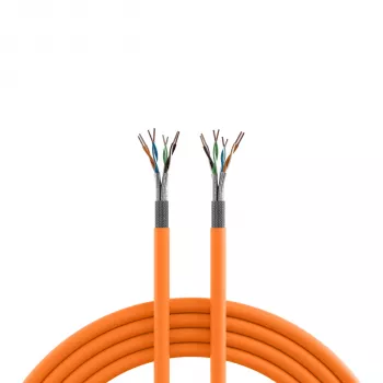 EFB Elektronik INFRALAN 1 m Cat.7 S/FTP montavimo kabelis, LSZH, oranžinis