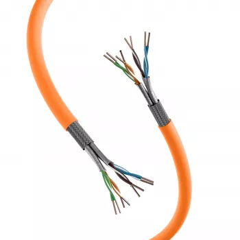 EFB Elektronik INFRALAN 1 m Cat.7 S/FTP montavimo kabelis, LSZH, oranžinis