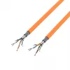 EFB Elektronik INFRALAN 1 m Cat.7 S/FTP montavimo kabelis, LSZH, oranžinis