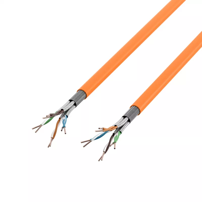 EFB Elektronik INFRALAN 1 m Cat.7 S/FTP montavimo kabelis, LSZH, oranžinis