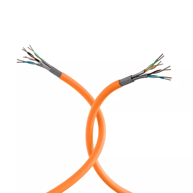 EFB Elektronik INFRALAN 1 m Cat.7 S/FTP montavimo kabelis, LSZH, oranžinis