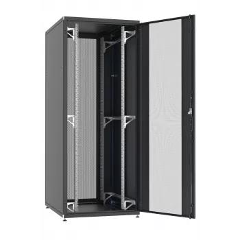EFB PRO 33U 800x800 mm serverio spinta RAL9005 su perforuotomis priekinėmis ir galinėmis durimis