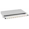 EFB Elektronik BA71533.24 24 prievadų E2000/APC vienmodis 1U stelažinis šviesolaidžio sujungimo dėžutė su pigtails, OS2