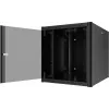 EFB Elektronik 19 colių sieninis spintos kabinetas 20U, 800 mm gylio, surinktas, RAL 9005 juodas