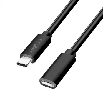 LogiLink CU0212 USB-C prailginimo laidas 3m 100W 10Gbps 4K60Hz juodas