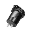 LogiLink PA0330 įmontuojamas automobilio USB įkroviklis, USB-A + USB-C, 60 W, Power Delivery, juodas