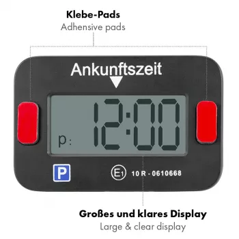 LogiLink elektroninis parkavimo diskas, KBA sertifikuotas, juodas