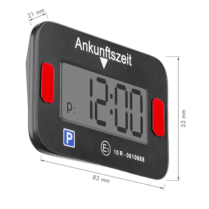 LogiLink elektroninis parkavimo diskas, KBA sertifikuotas, juodas