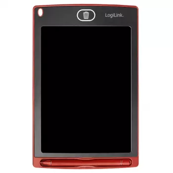 LogiLink LCD rašymo planšetė 8.5 colių, raudona, su 2 magnetais