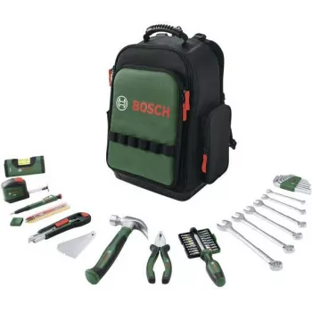Bosch Power Tools 60 dalių įrankių komplektas kuprinėje (juoda/žalia)