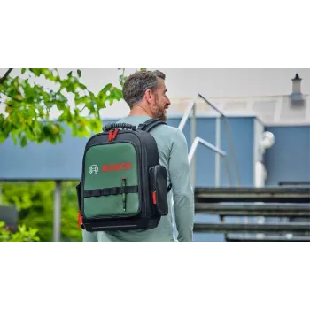 Bosch Power Tools 60 dalių įrankių komplektas kuprinėje (juoda/žalia)