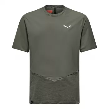 Salewa Pedroc Dry Wind vyriški marškinėliai Faded Green XL