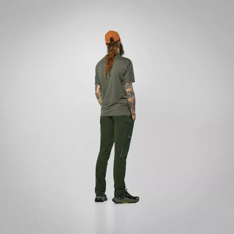 Salewa Pedroc Dry Wind vyriški marškinėliai Faded Green XL