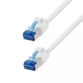 LogiLink Cat.6A Slim S/FTP LSZH Patch Laidas, baltas, 5m, SlimLine