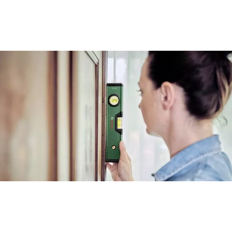 BOSCH DIY gulsčiukas 25 cm žalias su V grioveliu ir šlifuotu pagrindu