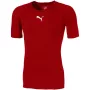 Puma LIGA Baselayer trumpomis rankovėmis vyriški marškinėliai raudoni, L dydis