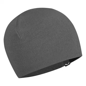Salewa Pure Reversible Merino Wool Beanie - Black Out - unisex, vieno dydžio