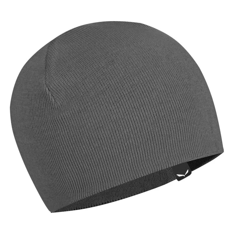 Salewa Pure Reversible Merino Wool Beanie - Black Out - unisex, vieno dydžio
