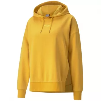 PUMA HER Hoodie TR moteriškas laisvo kirpimo gobtuvas Pale Lemon